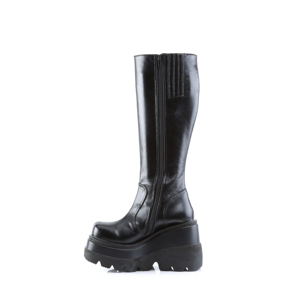 Demonia Shaker 100 Goth Black Platform Boot - Picture 4 of 4